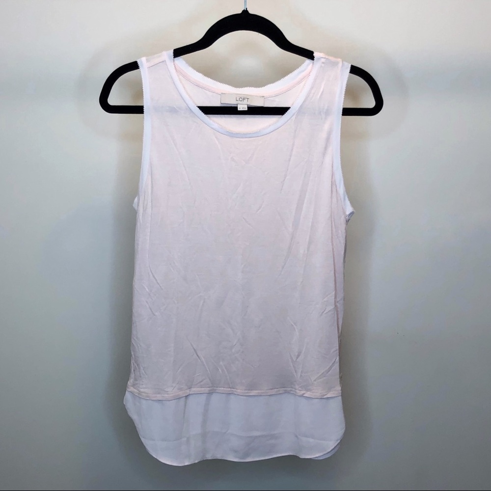 LOFT Light Pink Soft Tank Top